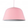 GLOBOSTAR® UPVALE 01284 Μοντέρνο Κρεμαστό Φωτιστικό Οροφής με Ντουί 1 x E27 AC 220-240V IP20 - Ροζ & Λευκό - Μ40 x Π40 x Υ24cm
