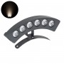 GLOBOSTAR® TREEPLANTE 90457 Κυρτή Μπάρα Φωτισμού Wall Washer για Φυτά - Δέντρα LED 6W 690lm 15° DC 24V Αδιάβροχο IP67 Φυσικό Λευκό 4500K Dimmable - Bridgelux SMD Chip - Γκρι Ανθρακί - Μ17.5 x Π4.5 x Υ8cm - 3 Χρόνια Εγγύηση