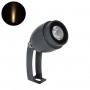 GLOBOSTAR® TREEGAL 90461 Φωτιστικό Σποτ για Φυτά - Δέντρα με Βάση Μπετού & Κορμού LED 3W 330lm 15° DC 24V Αδιάβροχο IP67 Θερμό Λευκό 2700K Dimmable - Bridgelux SMD Chip - Γκρι Ανθρακί - Μ5 x Π5 x Υ14.7cm - 3 Χρόνια Εγγύηση