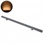 GLOBOSTAR® WASHERPANDA 90582 Μπάρα Φωτισμού Wall Washer LED 36W 3780lm 15° DC 24V Αδιάβροχο IP67 Ultra Θερμό Λευκό 2200K Dimmable - Bridgelux SMD Chip - Γκρι Ανθρακί - Μ100 x Π4 x Υ3.5cm - 3 Χρόνια Εγγύηση