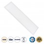 GLOBOSTAR® PANELETI 60213 Χωνευτό Panel Οροφής 120x30 LED 48W 4560lm 120° UGR<19 AC 220-240V IP20 Φυσικό Λευκό 4500K - Lumileds SMD Chip & TÜV SÜD Driver - Λευκό Γαλακτερό - Μ120 x Π30 x Υ1.5cm / Q116 x 26cm - 5 Χρόνια Εγγύηση