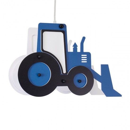 GLOBOSTAR® TRACTOR 61580 Παιδικό Κρεμαστό Φωτιστικό Οροφής με Ντουί 1 x E27 AC 220-240V IP20 - Πολύχρωμο - Μ40 x Π15.5 x Υ26.5cm