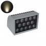 GloboStar® FLOOD-DENA 90488 Επιτοίχιος Προβολέας Wall Washer για Φωτισμό Κτιρίων - Απλίκα & Δαπέδου LED 30W 2850lm 5° DC 24V Αδιάβροχο IP67 Μ18.5 x Π13 x Υ12cm Φυσικό Λευκό 4500K - Γκρι Ανθρακί - 3 Years Warranty