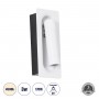 GLOBOSTAR® MANHATTAN 61098 Μοντέρνο Φωτιστικό Τοίχου - Απλίκα Ξενοδοχείου Reading Light LED 3W 405lm 36° AC 220-240V IP20 Φυσικό Λευκό 4500K - Bridgelux COB Chip & TÜV SÜD Driver - Λευκό - Μ7 x Π7 x Υ17cm - 3 Χρόνια Εγγύηση
