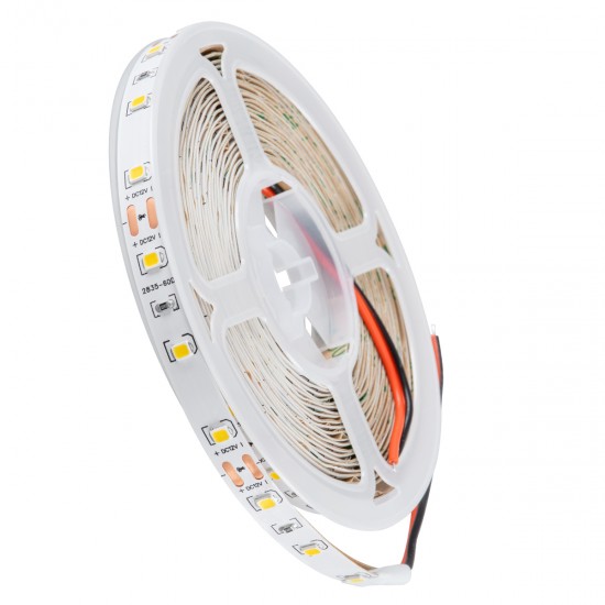 GLOBOSTAR® LILAC 70142 Ταινία LED 6W/m 540lm/m 120° DC 12V IP20 60 x SMD2835 Chip/m Θερμό Λευκό 2700K Dimmable - Sanan SMD Chip - Μ500 x Π0.8 x Υ0.1cm - Ρολό 5 Μέτρων - 5 Χρόνια Εγγύηση