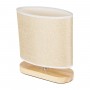 GLOBOSTAR® CHIARA 01241 Boho Επιτραπέζιο Φωτιστικό Πορτατίφ με Ντουί 1 x E27 AC 220-240V IP20 - Μπεζ - Μ25 x Π12 x Υ26cm