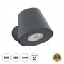 GLOBOSTAR® GARDENIA 60794 Μοντέρνο Φωτιστικό Τοίχου - Απλίκα με Ντουί 1 x GU10 AC 220-240V Αδιάβροχο IP65 - Γκρι Ανθρακί Ματ - Μ9.5 x Π13 x Υ7.7cm