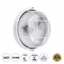 GLOBOSTAR® BOATLIGHT 61588 Vintage Φωτιστικό Καραβοχελώνα Τοίχου & Οροφής με Ντουί 2 x E27 AC 220-240V Αδιάβροχο IP65 - Λευκό Ματ - Μ24 x Π24 x Υ11cm
