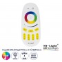 GLOBOSTAR® MiBOXER-FUT096 71409 Ασύρματο Χειριστήριο Αφής 4 Ζωνών RGBW DC 3V(2 x AAA) IP20 - RF 2.4GHz - Λευκό - Μ12 x Π5.4 x Υ2cm - 3 Χρόνια Εγγύηση
