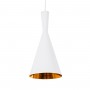 GLOBOSTAR® SHANGHAI 01026-C Μοντέρνο Κρεμαστό Φωτιστικό Οροφής με Ντουί 1 x E27 AC 220-240V IP20 - Λευκό & Χρυσό - Μ19 x Π19 x Υ38cm