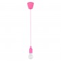 GLOBOSTAR® CABLITO 61553 Μοντέρνο Κρεμαστό Φωτιστικό Οροφής με Ντουί 1 x E27 AC 220-240V IP20 - Ροζ - Μ4 x Π4 x Υ110cm