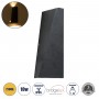 GLOBOSTAR® TRIANDE 60553 Μοντέρνο Φωτιστικό Τοίχου - Απλίκα LED 10W 1000lm 5°/60° AC 220-240V Αδιάβροχο IP65 Θερμό Λευκό 2700K - Bridgelux COB Chip & TÜV SÜD Driver - Μαύρο Ματ - Μ8.5 x Π8.5 x Υ20cm - 5 Χρόνια Εγγύηση