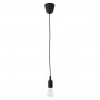 GLOBOSTAR® CABLITO 61562 Μοντέρνο Κρεμαστό Φωτιστικό Οροφής με Ντουί 1 x E27 AC 220-240V IP20 - Μαύρο - Μ4 x Π4 x Υ110cm