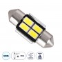 GLOBOSTAR® C5W 81310 Σωληνωτή Λάμπα C5W 31mm CANbus LED 2.7W 160lm 120° DC 12V IP20 Ψυχρό Λευκό 6000K - 4 x Epistar SMD3030 Chip - Μ3.1 x Π1.2 x Υ1.2cm - 1 Χρόνο Εγγύηση