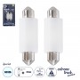 GLOBOSTAR® C5W 81335-B Σωληνωτή Λάμπα C5W 42mm CANbus LED 1.92W/3.84W 100lm/200lm 120° DC 12-24V IP20 Ψυχρό Λευκό 6000K - 2 x Epistar SMD3030 Chip - Μ4.2 x Π1.2 x Υ1cm - Πακέτο Blister 2 Τεμαχίων - 1 Χρόνο Εγγύηση