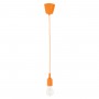 GLOBOSTAR® CABLITO 61554 Μοντέρνο Κρεμαστό Φωτιστικό Οροφής με Ντουί 1 x E27 AC 220-240V IP20 - Πορτοκαλί - Μ4 x Π4 x Υ110cm