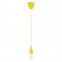 GLOBOSTAR® CABLITO 61555 Μοντέρνο Κρεμαστό Φωτιστικό Οροφής με Ντουί 1 x E27 AC 220-240V IP20 - Κίτρινο - Μ4 x Π4 x Υ110cm