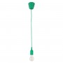 GLOBOSTAR® CABLITO 61556 Μοντέρνο Κρεμαστό Φωτιστικό Οροφής με Ντουί 1 x E27 AC 220-240V IP20 - Πράσινο - Μ4 x Π4 x Υ110cm