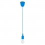 GLOBOSTAR® CABLITO 61558 Μοντέρνο Κρεμαστό Φωτιστικό Οροφής με Ντουί 1 x E27 AC 220-240V IP20 - Μπλε - Μ4 x Π4 x Υ110cm