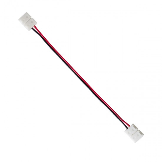 GLOBOSTAR® STRIPCON 70728 Ταχυσύνδεσμος για Μονόχρωμη Ταινία LED 8mm σε 8mm Σύνδεσμο IP20 - Λευκό - Μ16 x Π1.2 x Υ0.3cm
