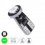 GloboStar® T10 W5W 81083 Λάμπα Αυτοκίνητου LED  2rd Generation Can-Bus Series 1xSMD5050 1.5W 120lm 120° DC 12V IP20 Φ1 x H2.2cm Πράσινο