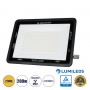 GLOBOSTAR® ATLAS 61433 Προβολέας LED 200W 23000lm 120° AC 220-240V Αδιάβροχο IP67 Θερμό Λευκό 2700K - Lumileds SMD Chip - TÜV Rheinland Certified - Μαύρο Ματ - Μ38 x Π4 x Υ28cm - 5 Χρόνια Εγγύηση