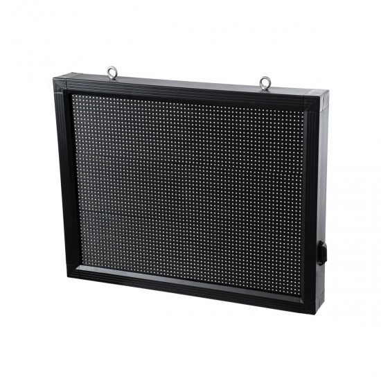 GLOBOSTAR® DISPLAY 90286 Κυλιόμενη Ψηφιακή Επιγραφή 64x48cm P10 Μονής Όψης LED AC 220-240V Αδιάβροχο IP65 Κόκκινο - WiFi Control μέσω FK APP - Αισθητήρας Θερμοκρασίας & Υγρασίας - Μ72 x Π9 x Υ56cm - 2 Χρόνια Εγγύηση
