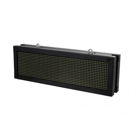 GLOBOSTAR® DISPLAY 90316 Κυλιόμενη Ψηφιακή Επιγραφή Διπλής Όψης 64x16cm P10 64x16 Pixel LED 100W AC 220-240V Αδιάβροχο IP65 Ψυχρό Λευκό 6000K - WiFi Control μέσω FK APP - Αισθητήρας Θερμοκρασίας & Υγρασίας - Μ70.5 x Π11 x Υ22.5cm - 2 Χρόνια Εγγύηση