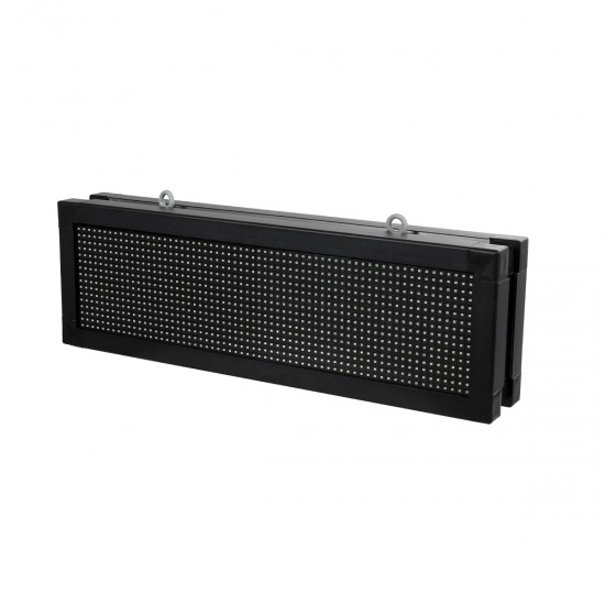GLOBOSTAR® DISPLAY 90319 Κυλιόμενη Ψηφιακή Επιγραφή 64x16cm P10 Διπλής Όψης LED AC 220-240V Αδιάβροχο IP65 Πορτοκαλί - WiFi Control μέσω FK APP - Αισθητήρας Θερμοκρασίας & Υγρασίας - Μ70.5 x Π11 x Υ22.5cm - 2 Χρόνια Εγγύηση