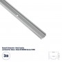 GLOBOSTAR® NEONIO-A 90766-3M Βάση Στήριξης για Neon Flex LED Αδιάβροχο IP65 - Ασημί Ματ - Μ300 x Π1.6 x Υ1.1cm