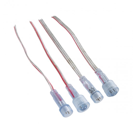 GLOBOSTAR® NEONIO 90769 Σύνδεσμος για Neon Flex LED Αδιάβροχο IP65 - Διάφανο - Μ15 x Π1.5 x Υ1.5cm