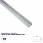 GLOBOSTAR® NEONIO-B 90770-3M Βάση Στήριξης για Neon Flex LED Αδιάβροχο IP65 - Ασημί Ματ - Μ300 x Π2.9 x Υ1.9cm