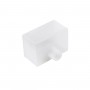 GLOBOSTAR® NEONIO-B 90772 Τάπα Σύνδεσης Τροφοδοσίας για Neon Flex LED Αδιάβροχο IP65 - Διάφανο - Μ2.3 x Π3.2 x Υ2.3cm