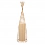 GLOBOSTAR® AZORES 01755 Boho Επιδαπέδιο Φωτιστικό με Ντουί 1 x E27 AC 220-240V IP20 - Μπεζ - Μ40 x Π40 x Υ150cm