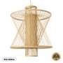 GLOBOSTAR® HIBISCUS 01931 Boho Κρεμαστό Φωτιστικό Οροφής με Ντουί 1 x E27 AC 220-240V IP20 - Μπεζ - Μ50 x Π50 x Υ60cm