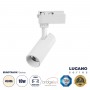 GloboStar® LUGANO 60801 Μονοφασικό Φωτιστικό Σποτ Ράγας LED 10W 1250lm 36° Acrylic HQ LENS AC 220-240V IP20 Φ4.5 x Υ18cm Φυσικό Λευκό 4500K - EUROTRACK® System 1L+1N - Λευκό - Bridgelux Chip - TÜV Certified Driver - 5 Χρόνια Εγγύηση