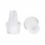 GloboStar® DIY 77562 Επιτοίχιος Στυπιοθλίπτης - Στήριγμα Καλωδίου Φωτιστικού - Φ1.6 x Υ2.3cm - Διάφανο - Πλαστικό - 5 Χρόνια Εγγύηση