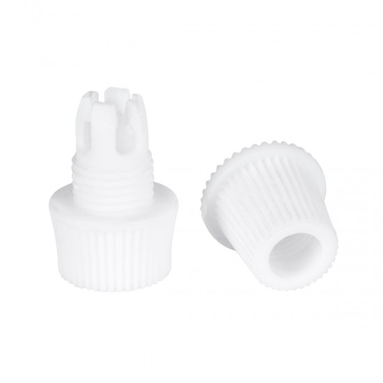 GloboStar® DIY 77563 Επιτοίχιος Στυπιοθλίπτης - Στήριγμα Καλωδίου Φωτιστικού - Φ1.6 x Υ2.3cm - Λευκό - Πλαστικό - 5 Χρόνια Εγγύηση