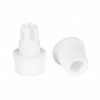 GloboStar® DIY 77563 Επιτοίχιος Στυπιοθλίπτης - Στήριγμα Καλωδίου Φωτιστικού - Φ1.6 x Υ2.3cm - Λευκό - Πλαστικό - 5 Χρόνια Εγγύηση
