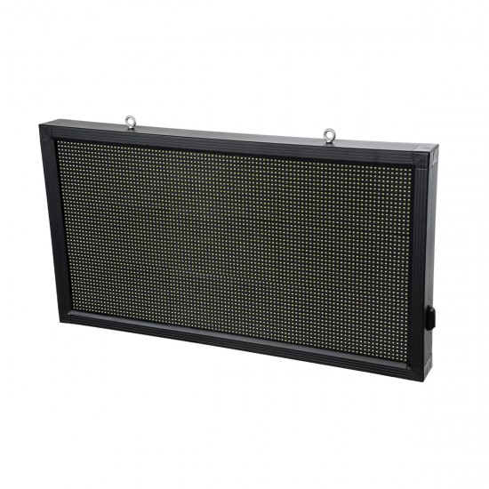 GLOBOSTAR® DISPLAY 90808 Κυλιόμενη Ψηφιακή Επιγραφή Μονής Όψης 96x48cm P10 96x48 Pixel LED 225W AC 220-240V Αδιάβροχο IP65 Ψυχρό Λευκό 6000K - WiFi Control μέσω FK APP - Αισθητήρας Θερμοκρασίας & Υγρασίας - Μ104 x Π9 x Υ56cm - 2 Χρόνια Εγγύηση