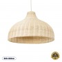 GLOBOSTAR® AFURU 01828 Boho Κρεμαστό Φωτιστικό Οροφής με Ντουί 1 x E27 AC 220-240V IP20 - Μπεζ - Μ60 x Π60 x Υ40cm