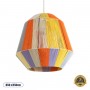 GLOBOSTAR® SALERNO 02188 Boho Κρεμαστό Φωτιστικό Οροφής με Ντουί 1 x E27 AC 220-240V IP20 - Πολύχρωμο - Μ50 x Π50 x Υ50cm