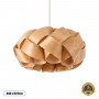 GLOBOSTAR® SARDIGNA 02217 Boho Κρεμαστό Φωτιστικό Οροφής με Ντουί 1 x E27 AC 220-240V IP20 - Καφέ - Μ40 x Π40 x Υ20cm