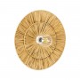 GLOBOSTAR® COLOMBO 02284 Boho Φωτιστικό Τοίχου - Απλίκα με Ντουί 1 x E27 AC 220-240V IP20 - Μπεζ - Μ40 x Π40 x Υ9cm