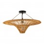GLOBOSTAR® PALERMO 02308 Boho Φωτιστικό Οροφής με Ντουί 1 x E27 AC 220-240V IP20 - Καφέ - Μ60 x Π60 x Υ36cm