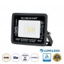 GLOBOSTAR® ATLAS 61516 Προβολέας LED 10W 1200lm 120° AC 220-240V Αδιάβροχο IP67 Φυσικό Λευκό 4500K - Lumileds SMD Chip - TÜV Rheinland Certified - Μαύρο Ματ - Μ10 x Π2 x Υ8cm - 5 Χρόνια Εγγύηση