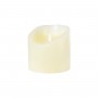 GLOBOSTAR® FIREFLAME 79541 Διακοσμητικό Κερί Παραφίνης με Εφέ Κινούμενης Φλόγας & IR Ασύρματο Χειριστήριο LED 0.5W 25lm 180° DC 3V με 2xAA Μπαταρίες IP20 Θερμό Λευκό 2700K Dimmable - Μπεζ - Μ10 x Π10 x Υ10cm - 2 Χρόνια Εγγύηση