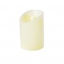 GLOBOSTAR® FIREFLAME 79542 Διακοσμητικό Κερί Παραφίνης με Εφέ Κινούμενης Φλόγας & IR Ασύρματο Χειριστήριο LED 0.5W 25lm 180° DC 3V με 2xAA Μπαταρίες IP20 Θερμό Λευκό 2700K Dimmable - Μ10 x Π10 x Υ15cm - 2 Χρόνια Εγγύηση