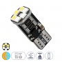 GloboStar® T10 W5W 81466 Λάμπα Αυτοκινήτου LED 3 Stage Color Change by Switch On/Off  2rd Generation Can-Bus Series 10xSMD3535 1.32W 125lm 360° DC 12V IP20 Μ1 x Π1 x Υ2.5cm Θερμό Λευκό 3000K & Ice Blue