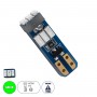 GloboStar® T5 81470 Λάμπα Αυτοκινήτου LED 9xSMD3014 0.36W 75lm 360° DC 12V IP20 Μ0.5 x Π0.4 x Υ1.8cm Πράσινο